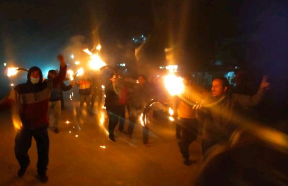 एमसीसी सम्झौता खारेजीको माग गर्दै माओवादी केन्द्र पार्टी द्वारा झलारीमा राँके जुलुस 