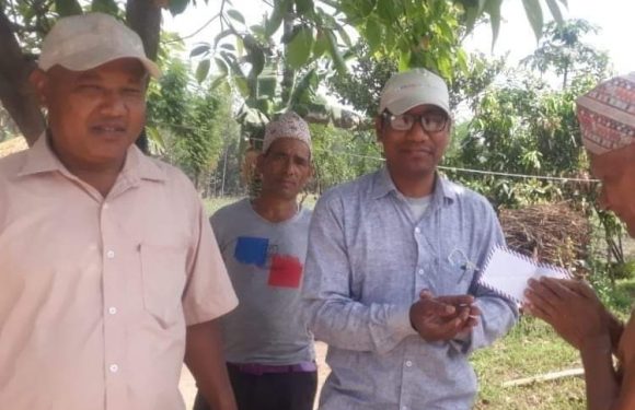 राष्ट्रिय जनमोर्चाद्वारा बेलडाँडीका विपन्न किरियापुत्री ऐरीको परिवारलाई आर्थिक सहयोग