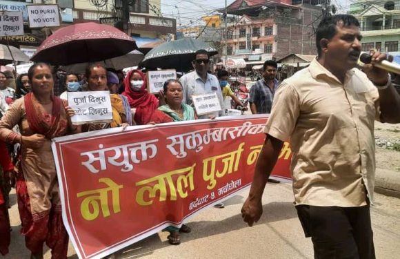 सुकुम्बासीले गरे लालपुर्जा नदिए स्थानीय निर्वाचनमा सहभागी नहुने घोषणा