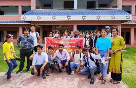 अखिल क्रान्तिकारीले गरे कैलाली बहुमुखी क्याम्पसबाट संगठन सुदृढीकरण अभियान