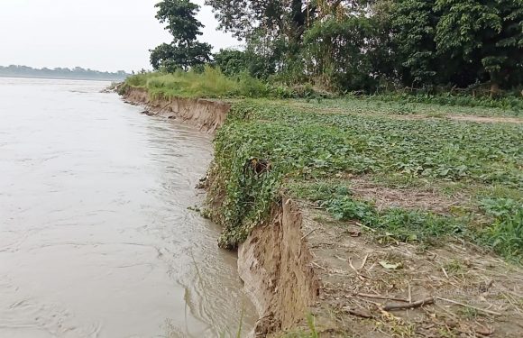 सीमावर्ती कुतियाकबरमा कटानी निरन्तर   सस्तो लोकप्रियताका लागि बाँधिएका अस्थायी   तटबन्ध भत्किदै, बलियो बाँधको विकल्प छैन