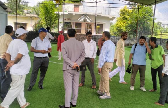 सार्कमा फुटसल मैदान निर्माण