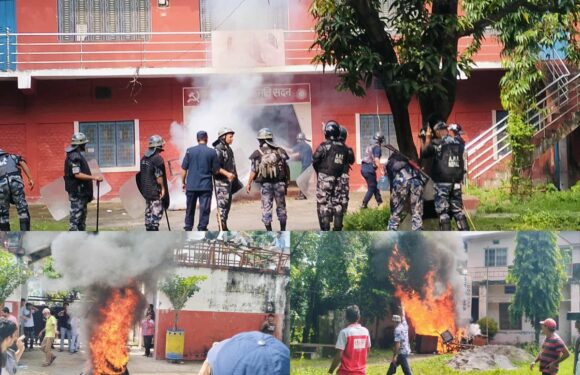 कञ्चनपुरमा आन्दोलन चर्कियो सत्ताधारी काँग्रेस,एमाले पाटी कार्यालयमा आगजनी, अख्तियार, भीमदत्त नगरपालिका सहितका सरकारी कार्यालयका गेट तोडफोड