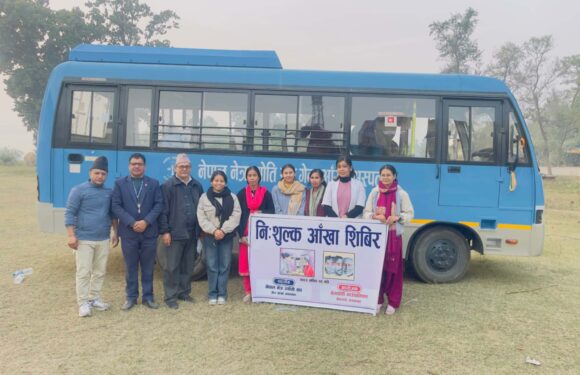 बेलडाँडीमा ,निःशुल्क आँखा शिबिर साढे ६सय बढी जनता लाभान्वित