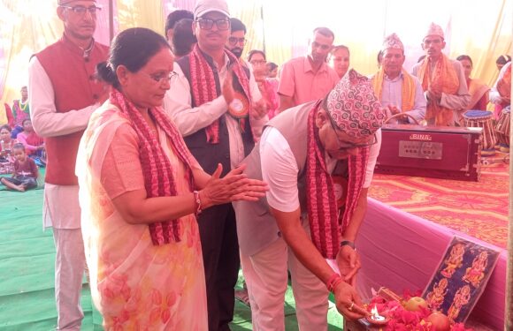 बेदकोट ८ विगतको समिक्षा, वर्तमानको प्रतिबद्धता र भविष्यको सकल्प कार्यक्रम गर्दैै 