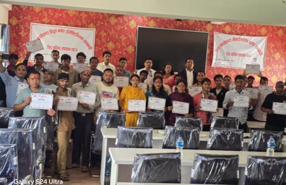 पुर्चौडी नगरपालिकामा ३९० कार्यघण्टे विद्युत तथा मोबाइल  मर्मत तालिम सम्पन्न